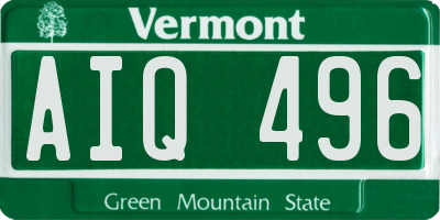 VT license plate AIQ496