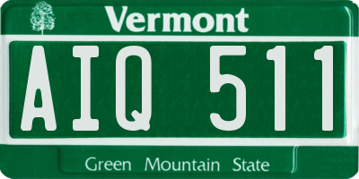 VT license plate AIQ511
