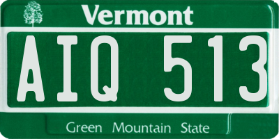 VT license plate AIQ513