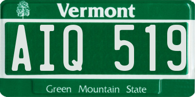 VT license plate AIQ519