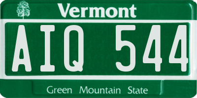 VT license plate AIQ544