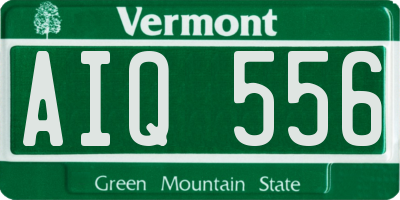 VT license plate AIQ556