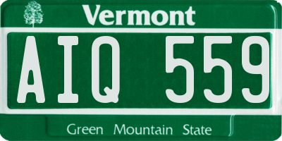 VT license plate AIQ559
