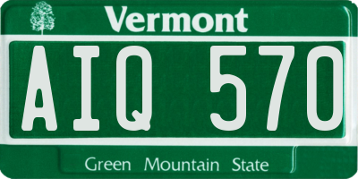 VT license plate AIQ570