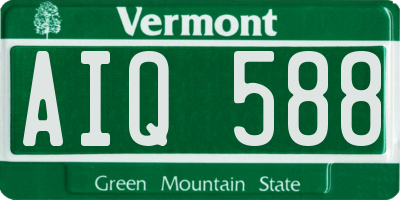 VT license plate AIQ588