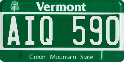 VT license plate AIQ590