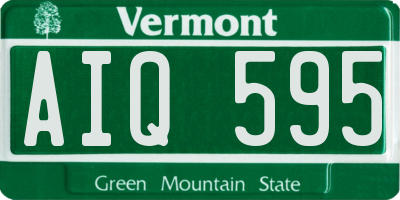 VT license plate AIQ595