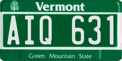 VT license plate AIQ631