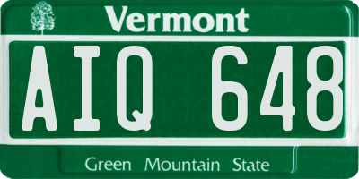 VT license plate AIQ648