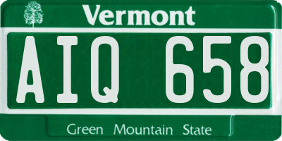 VT license plate AIQ658