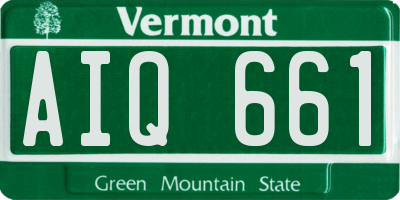 VT license plate AIQ661