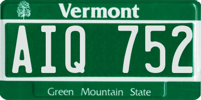 VT license plate AIQ752
