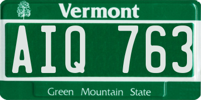 VT license plate AIQ763