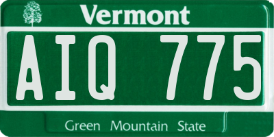 VT license plate AIQ775