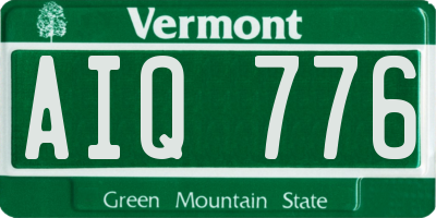 VT license plate AIQ776