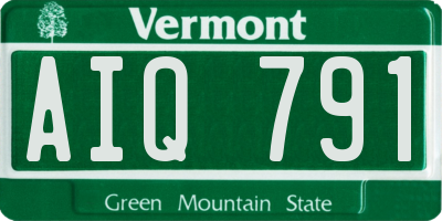 VT license plate AIQ791