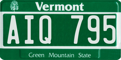 VT license plate AIQ795