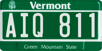 VT license plate AIQ811