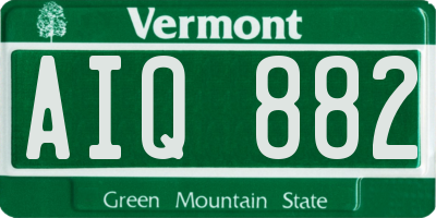VT license plate AIQ882