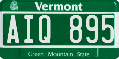 VT license plate AIQ895