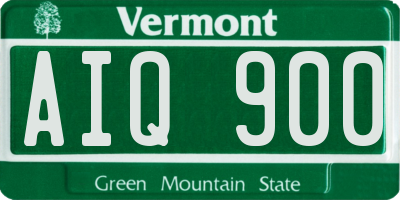 VT license plate AIQ900