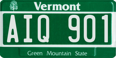 VT license plate AIQ901