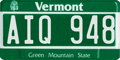VT license plate AIQ948