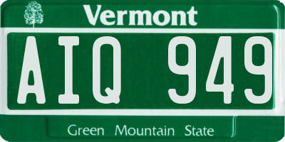 VT license plate AIQ949