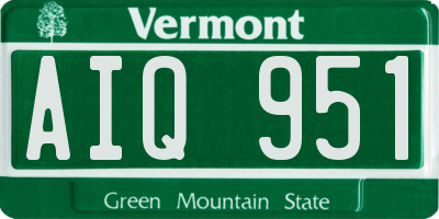 VT license plate AIQ951