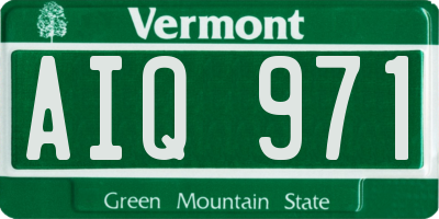 VT license plate AIQ971