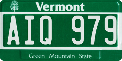 VT license plate AIQ979