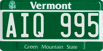 VT license plate AIQ995