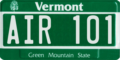VT license plate AIR101