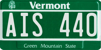 VT license plate AIS440