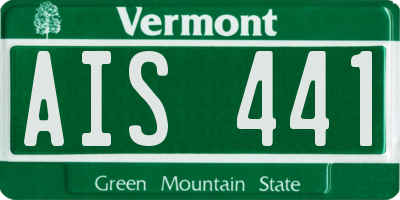 VT license plate AIS441