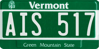 VT license plate AIS517