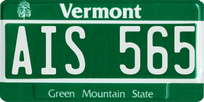 VT license plate AIS565