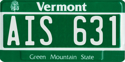 VT license plate AIS631