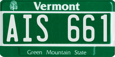VT license plate AIS661