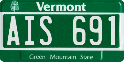 VT license plate AIS691