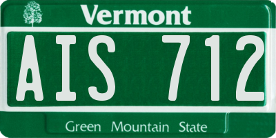 VT license plate AIS712