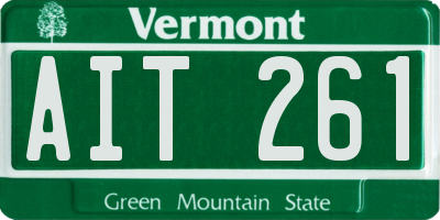 VT license plate AIT261