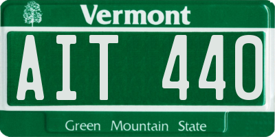 VT license plate AIT440