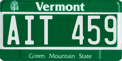 VT license plate AIT459