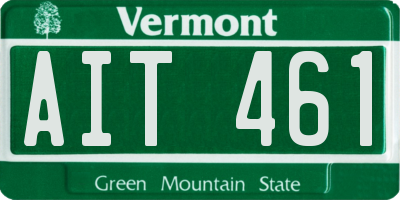 VT license plate AIT461