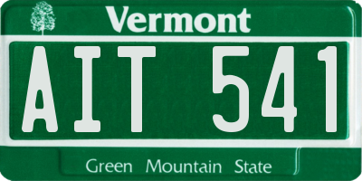 VT license plate AIT541