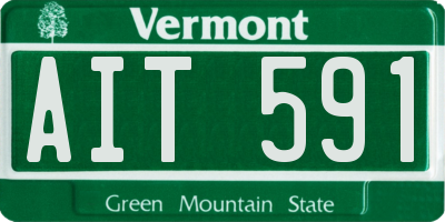 VT license plate AIT591