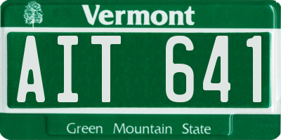 VT license plate AIT641