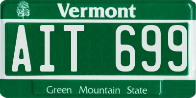 VT license plate AIT699