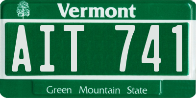 VT license plate AIT741